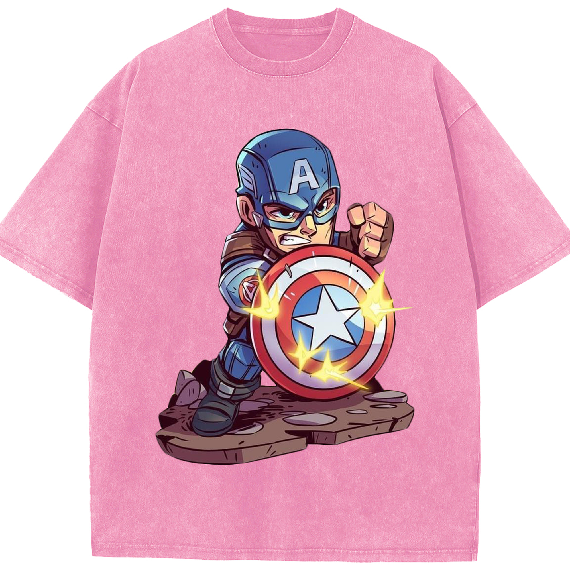 （画像用） アベンジャーズ The Avengers 綿100% ヴィンテージ風 半袖Tシャツ（フロントプリント）